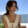 925 Silver Needle Swarovski pearl silver Stud earrings, the same style as Instagram blogger Feve's strong light retro Hong Kong-style large light bulb earrings details Picture
